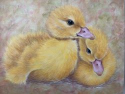 Spring Ducklings - Acrylic